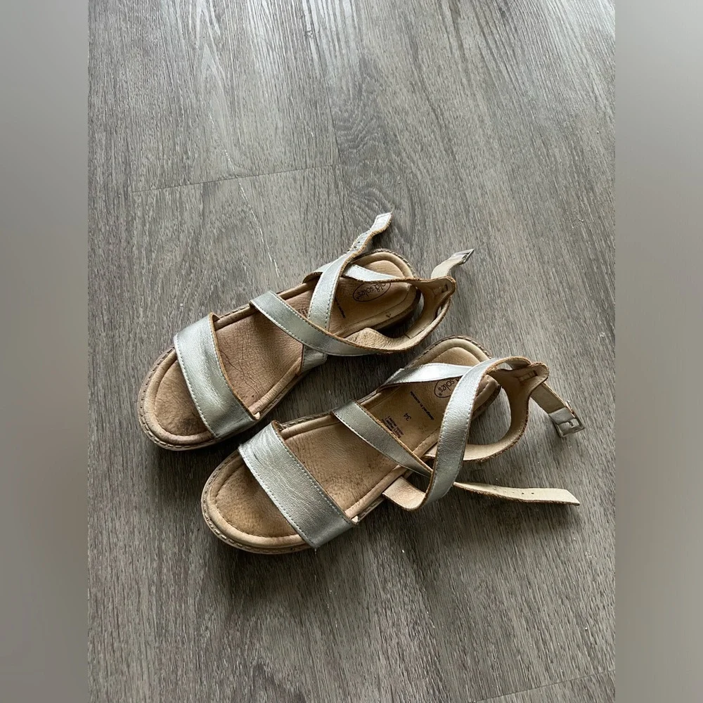 Old Soles silver girls sandals
